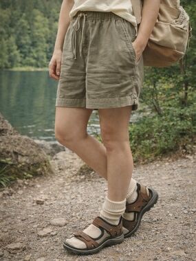 Ecco Brown Leather Sport Sandals 41/10 Adjustable Strap Comfort Walking Hiking